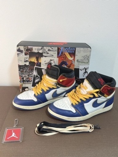 ナイキ NIKE × ユニオン UNION ■ 【 AIR JORDAN 1 HIGH OG NRG Storm Blue Varsity Red BV1300 146 】 ストーム ブルー バーシティ レッド スニーカー
