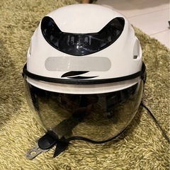 ジェットヘルメット　Bluetoothヘッドセット付き　ブーツカバー付きの画像