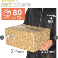 80サイズ　新品ダンボール　18枚　カフェ柄