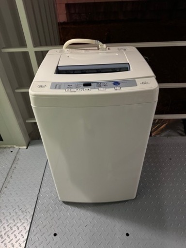 AQUA 洗濯機 6kg AQW-S60E(W) 2017年製