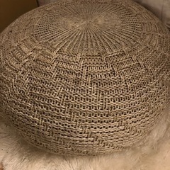スツール　ベージュ　IKEA