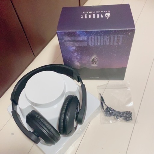 【定価¥9800-】QUINTET/ヘッドフォン/VOYAGE（BLACK） イヤホン