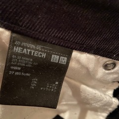 【値下げしました】 UNIQLOヒートテックコーデュロイパンツの画像