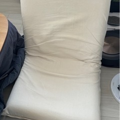 洗いざらしの綿帆布座いす　座椅子の画像