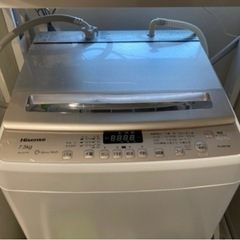 【値段相談】2018年製　Hisense洗濯機　7.5kgの画像