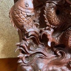 一刀彫 昇龍興龍