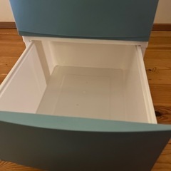ニトリ 衣装ケース 3段 水色の画像