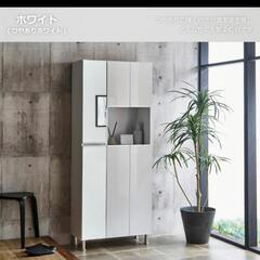 シューズボックス 靴箱 下駄箱 【アーヴァイン 75HI 上下鏡】