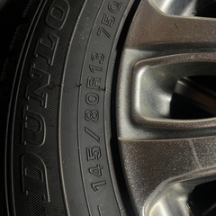 中古スタッドレスアルミセット！145/80R13!の画像