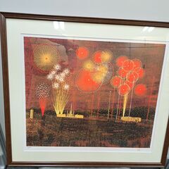 真作] 山下 清 「富田林の花火」大型リトグラフ157／300 - メルカリ