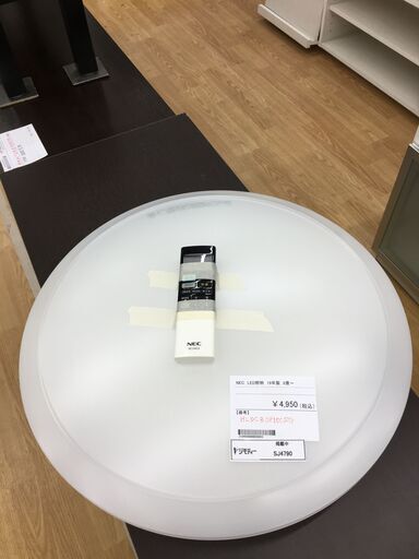 ★ジモティ割あり★ NEC LED照明 HLDCB100SG 8畳～ 19年製 動作確認／クリーニング済み SJ4790