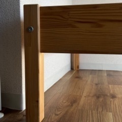 シングルベッド木製フレームの画像