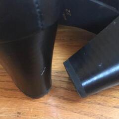 高級感のある革黒のパンプス  ロリータファッション系にも数回使用のみの画像