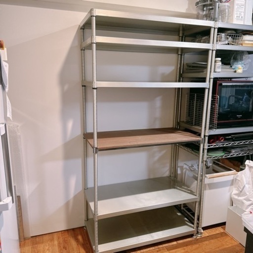 ルミナス ソリッド ウッド シェルフ ラック 6段ユニット