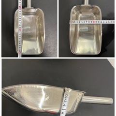 氷スコップ 大 ステンレス製 業務用 中古品の画像