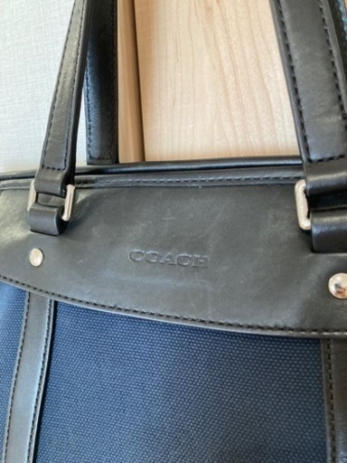 COACH コーチ トートバッグ キャンバス　青