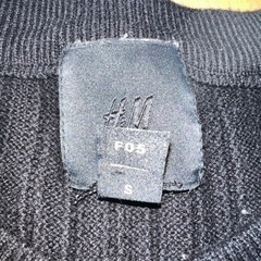 H&M ブラックセーター サイズMの画像