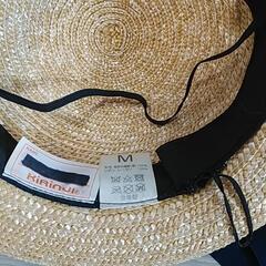 園制帽　夏用Mサイズ　麦わらの画像