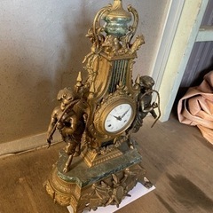 調度品 骨董品 時計 燭台の画像