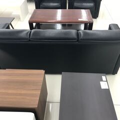 ☆ジモティ割あり☆ 3人掛けソファ ブラック H75.5×D80×W191