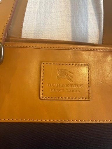 BURBERRY バーバリー　キャンバス レザー リトート  バッグ　中古品　BLACKLABE ブラックレーベル
