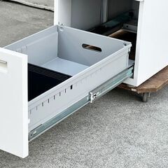 HSJ-0003★美品! 内田洋行 スカエナ 脇デスク 脇机 キャビネットA サイドワゴン デスクワゴン 3段 オフィス の画像