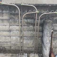 物干し台　2台　ステンレス　自立式