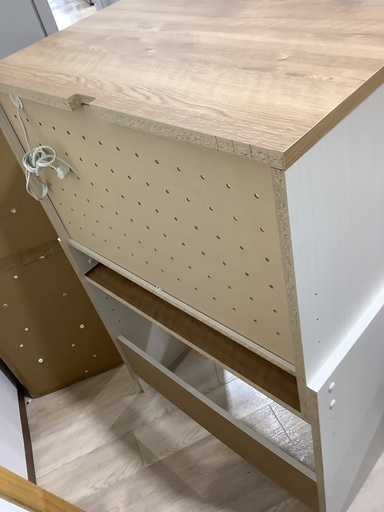キャビネット ナチュラルxホワイト　入荷致しました！