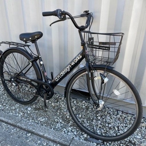 【都内/千葉市引取】ママチャリ 27インチ カゴ/鍵/オートライト/6段変速機付