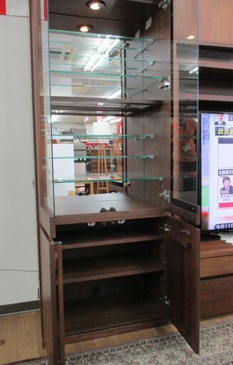 R216 Meuble Esprit モーブル エスプリー 壁面テレビボード、全幅305cm Used・美品