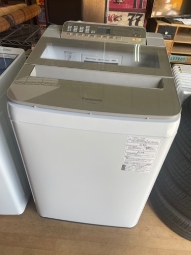 洗濯機　Panasonic 8kg 2018年式 動作品 NA-FA80H6