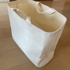 無印良品 持ち手付帆布長方形バスケット  スリム　深