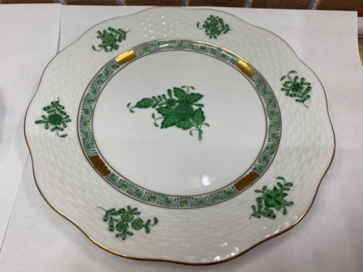 【愛品館 江戸川店】ヘレンド アポニーグリーン ペア ティーセットID:102-027003-007