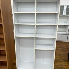 ★ジモティ割あり★  本棚 ホワイト H180×D88×W30 ...