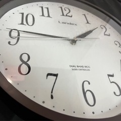 ＊Landex クォーツ 電波時計＊ 掛け時計 中古品 ③の画像