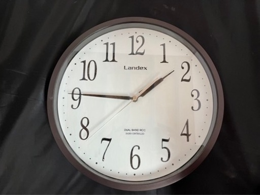 ＊Landex クォーツ 電波時計＊ 掛け時計 中古品 ③