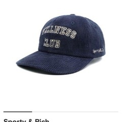 新品 Sporty&Rich スポーティアンドリッチ キャップ 帽子 ネイビーの画像