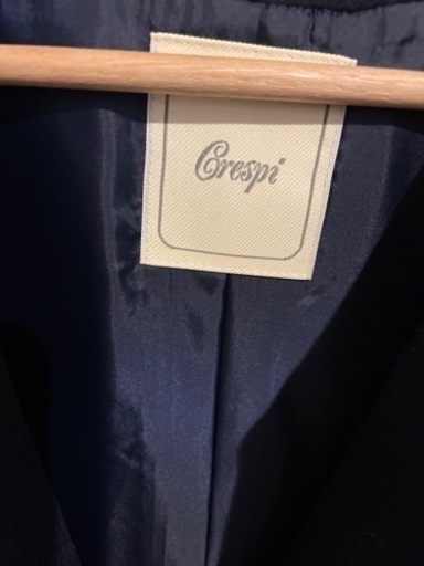 新品¥40700 カシミヤコート 卒業式　エタンスラン　入学式　結婚式　Etincelant エタンスラン　セレクトショップ　百貨店新品未使用タグ付き　ロングコート 冠婚葬祭　ネイビー　コート　オシャレ