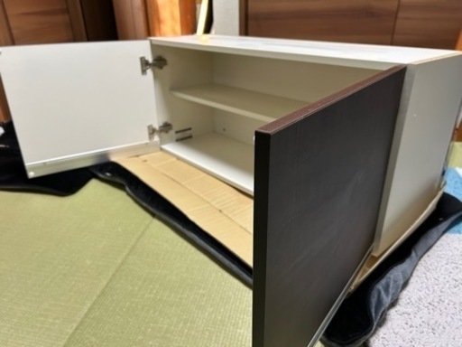ナスラック　洗面吊り戸棚　ウォールキャビネット　ブラウン900