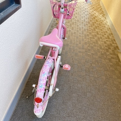 【取引中】メゾピアノ　自転車　補助輪あり