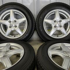 アルミホイール ＆ YOKOHAMA iceGUARD iG91 155/80R14 88/86N LT 4本セット サクシード プロボックス 160系 等 バリ溝 スタッドレス