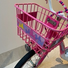 ミニーちゃん補助輪付き自転車16インチ【岐阜市および一宮あたりまで届けること可能】の画像