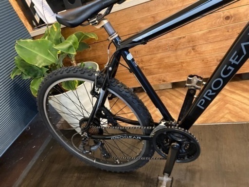 【PROGEAR pro2621前後タイヤ・チューブ新品！】アルミフレーム　3×7速　サスペンション付き26インチMTB マットブラッ