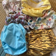 布おむつカバー６枚➕布おむつさらし１０枚の画像
