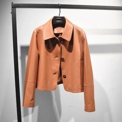  超希少✨美品✨ジャケット レザーコート レディース  羊革    革ジャン 皮ジャン  上質の画像