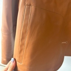  超希少✨美品✨ジャケット レザーコート レディース  羊革    革ジャン 皮ジャン  上質の画像