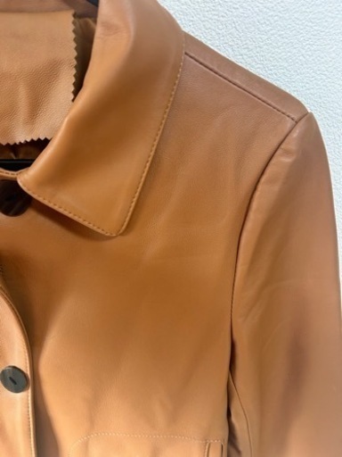  超希少✨美品✨ジャケット レザーコート レディース  羊革    革ジャン 皮ジャン  上質