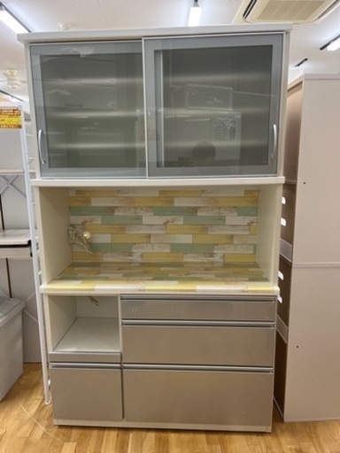 N544★松田家具製★レンジボード★食器棚★幅1180ｍｍ