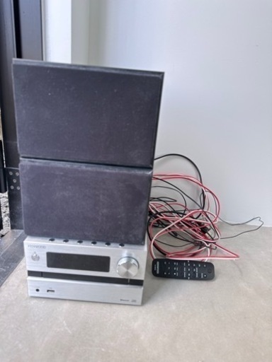 【1年程使用】?情報あり?オーディオ　ケンウッド⚠️【処分予定】3月末⚠️ ⭕️Bluetooth 可能⭕️CD・ラジオ　アンテナ付⚠