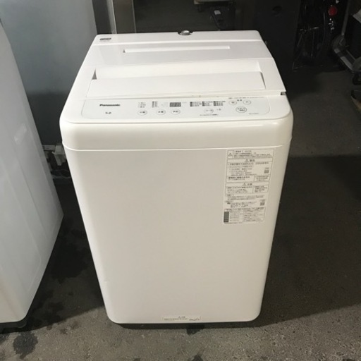 ☆値下げ☆ロ2401-433 Panasonic 全自動電気洗濯機 2022年製 5.0kg 動作確認済み キズ汚れ有り